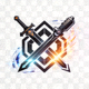 数字娱乐官方发光潮流Logo标识