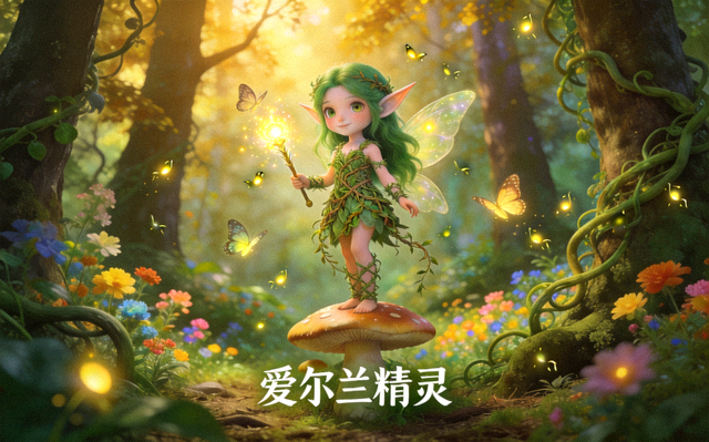 《爱尔兰精灵》森系童话风格主题画面