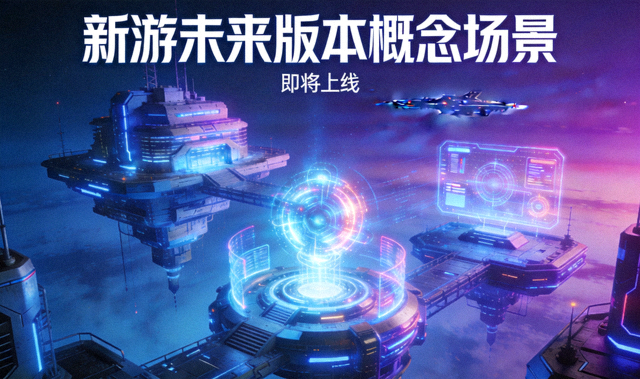 新游预告专题配图：未来版本概念场景