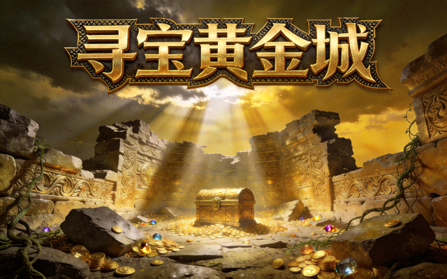 《寻宝黄金城》黄金遗迹主题视觉图