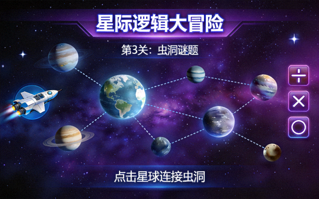 益智冒险星际逻辑关卡界面截图